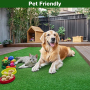 DIY 12' Artificial Turf for Dog Kennel Outdoor Playground, 0.8" Pile