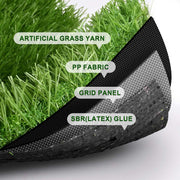 DIY 15' Artificial Grass Turf for Dogs Outdoor Patio Playset, 1.38" Pile