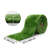 DIY Artificial Grass for Side Yard Landscaping, 1.38" Pile (3', 1'W Options)