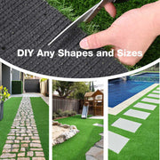 DIY 15' Artificial Grass Turf for Dogs Outdoor Patio Playset, 1.38" Pile