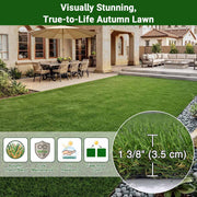 DIY Artificial Grass Rolls, Tall Fescue, Multi-Roll Pack 1.38" Pile