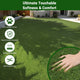 DIY Artificial Grass Rolls, Tall Fescue, Multi-Roll Pack 1.38" Pile