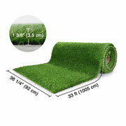 DIY 3' Artificial Grass Turf for Dogs Pet, Outdoor, Playground, 1.38" Pile