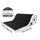 DIY HybridLane Black Indoor Gym Turf with White Border Lines, 61oz