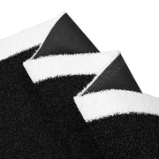 DIY HybridLane Black Indoor Gym Turf with White Border Lines, 61oz
