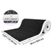 DIY HybridLane Black Indoor Gym Turf with White Border Lines, 61oz