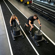 DIY HybridLane Black Indoor Gym Turf with White Border Lines, 61oz