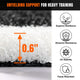 DIY HybridLane Black Indoor Gym Turf with White Border Lines, 61oz