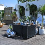 DIY Outdoor Folding Bar Pub Table with Storage