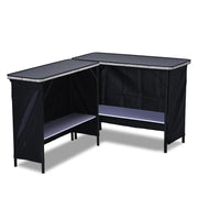 DIY Outdoor Folding Bar Pub Table with Storage