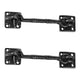 DIY 2Pcs 4 1/2 in Black Heavy Duty Gate Latches Door Lock Cast Copper