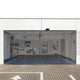 DIY Magnetic Screens for Garage Door Openings 16x7 ft.