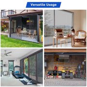 DIY Magnetic Screens for Garage Door Openings 16x7 ft.