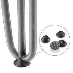 34 Inch Hairpin Legs, Set(4), 3-Rod, Raw Steel