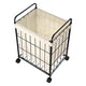 DIY Rolling Laundry Hamper Metal Frame & Canvas Basket 16x12x24