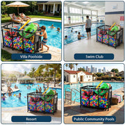 DIY Steel Pool Float Storage Mesh Toy Organizer
