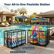 DIY Steel Pool Float Storage Mesh Toy Organizer