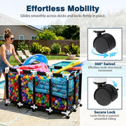 DIY Durable Pool Float Storage Mesh Toy Organizer - Solid PVC Frame