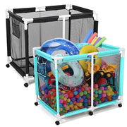 DIY Pool Float Storage Mesh Toy Organizer with Soild Frame 48in.