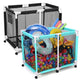 DIY Pool Float Storage Mesh Toy Organizer with Soild Frame 48in.