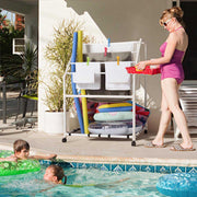 DIY Swimming Pool Towel Rack Storage Hot Tub SPA