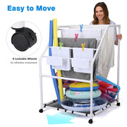 DIY Swimming Pool Towel Rack Storage Hot Tub SPA