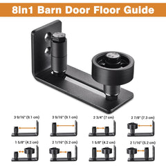 Sliding Door Guide Roller Wall Mount Adjustable 1.6