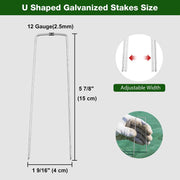 DIY 6 in. Heavy Duty Landscape Staples 12 Gauge Fabric Sod Pins (Preorder)