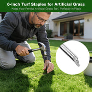 DIY 6 in. Heavy Duty Landscape Staples 12 Gauge Fabric Sod Pins (Preorder)