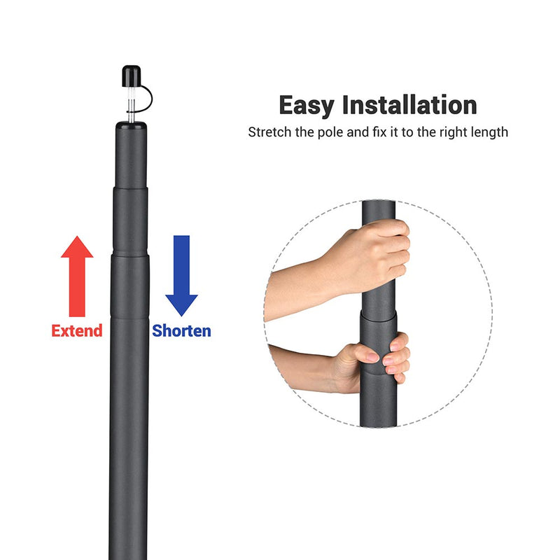 DIY Tarp Poles Set of 2 with Bag Tent Canopy Shelter Poles