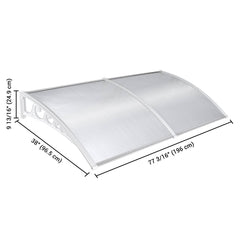 6.5ft Awning Patio Cover Rain Protection Window