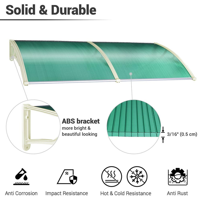 6.5ft Awning Patio Cover Rain Protection Window