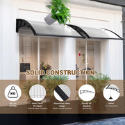 DIY 3ft Awning Patio Cover Rain Protection Window