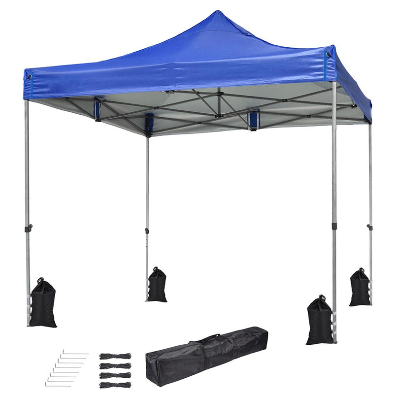 10x10ft Easy Pop Up Tent Canopy WeightBags Air Vent (9'7"x9'7")