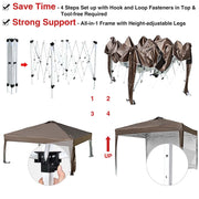 DIY 10x10ft Easy Pop Up Tent Canopy WeightBags Air Vent
