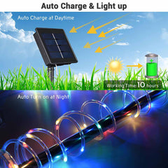 39ft Waterproof Pool Rope Light Day Night Auto Sensor