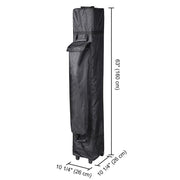 InstaHibit 10x10 Pop Up Canopy Storage Bag w/ Wheels 11x11x63"