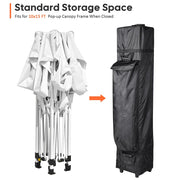 InstaHibit 10x15 Pop Up Canopy Storage Bag w/ Wheels 13x11x64"