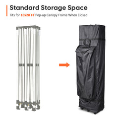 InstaHibit 10x20 Pop Up Canopy Storage Bag w/ Wheels 18x11x64