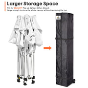 InstaHibit 10x10 Pop Up Canopy Storage Bag w/ Wheels 11x11x63"