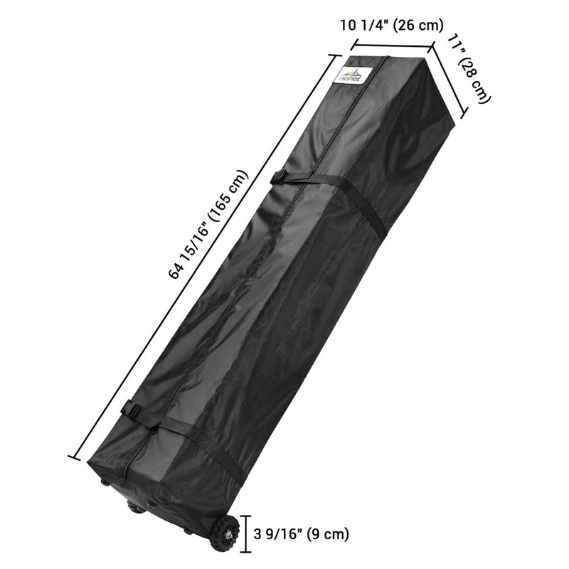 InstaHibit 10x10 Pop Up Canopy Storage Bag w/ Wheels 12x11x63"
