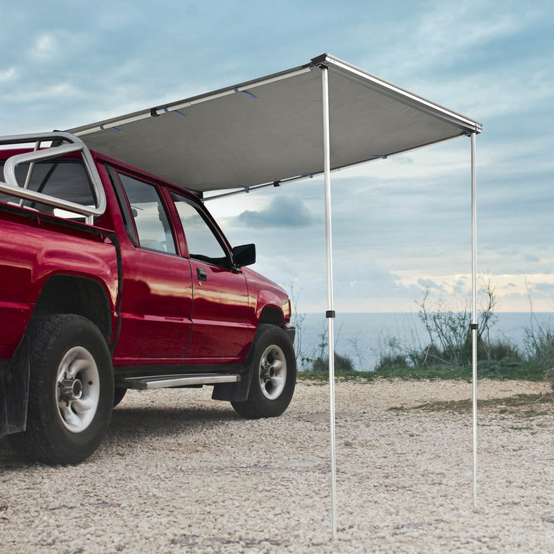 Retracted Car Rooftop Side Awning Shade 4' 7"x6' 7"