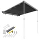 DIY Retracted Car Rooftop Side Awning Shade 6' 7"x8' 2"