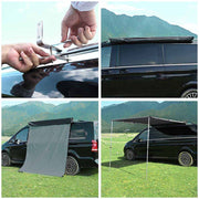 DIY Retracted Car Rooftop Side Awning Shade 6' 7"x8' 2"