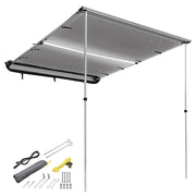 DIY Car Awning with LED Light Car Side Tent 8' 1" x 6' 7"