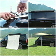 DIY Car Awning with LED Light Car Side Tent 8' 1" x 6' 7"