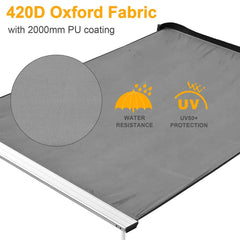 Car Side Awning Waterproof Fabric 4.5'x6' UV50+