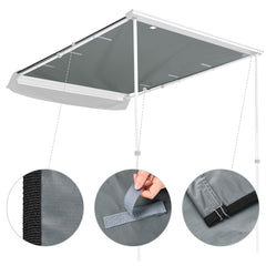 Car Side Awning Waterproof Fabric 6.5'x7.7' UV50+