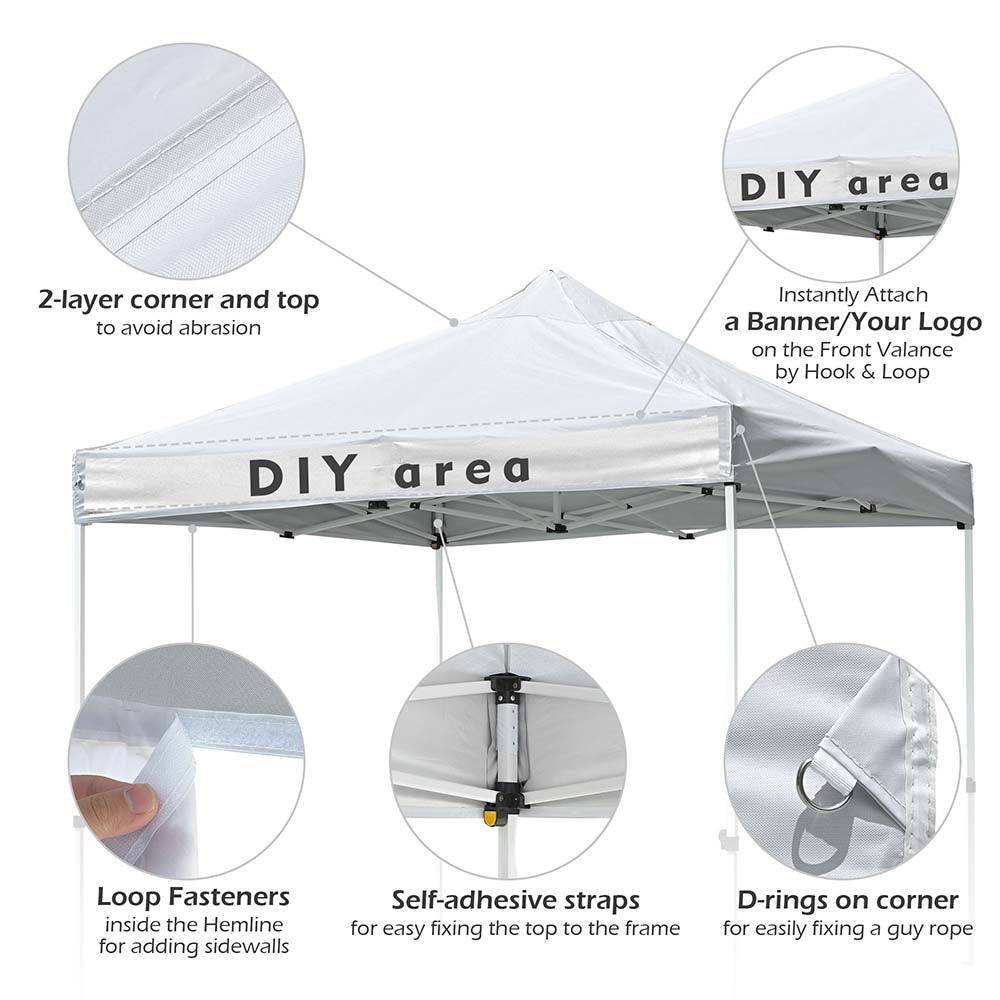 diy pop up tent DIY 9.6x9.6ft Easy Pop Up Canopy Tent Top Replacement