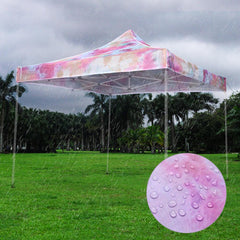 10x10 Canopy Replacement Cover Tie-dyed Pink (9'7